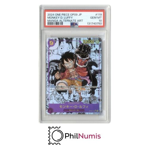 One Piece Monkey D. Luffy · OP09 119 Manga PSA 10 | Emperors In The New World