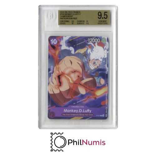 One Piece Monkey D. Luffy · P-041 Championship Participation Prize Beckett 9,5