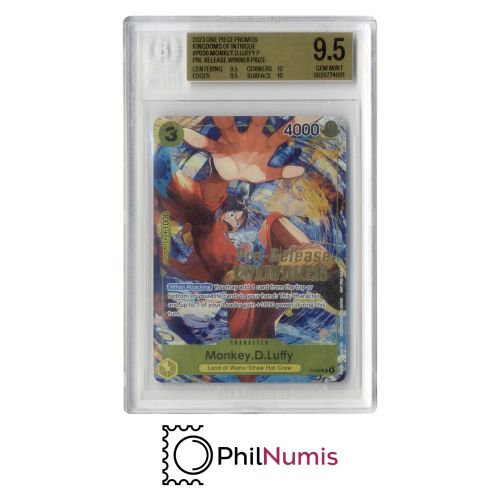 One Piece Monkey D. Luffy · P-036 Pre-Release Winner Beckett 9,5