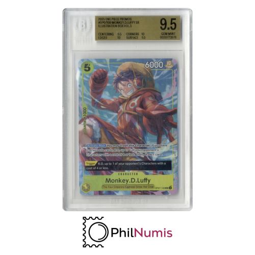 One Piece Monkey D. Luffy · OP07-109 SR BGS 9,5 | Illustration Box Vol. 3 2025