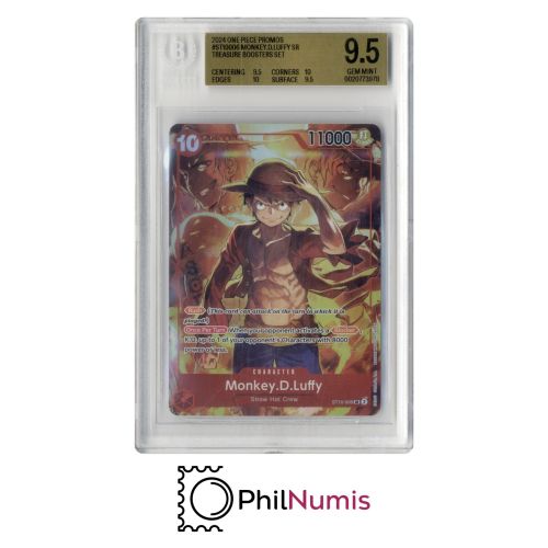 One Piece Monkey D. Luffy · ST10-006 Beckett 9,5 | Treasure Boosters Set 2024
