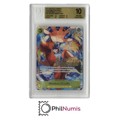 One Piece Monkey D. Luffy · P-036 Pre-Release Winner Beckett 10