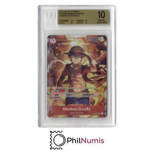 One Piece Monkey D. Luffy · ST10-006 SR Beckett 10 | Treasure Boosters Set 2024