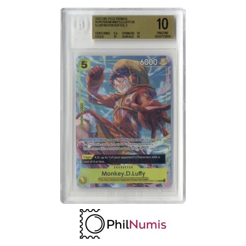 One Piece Monkey D. Luffy · OP07-109 SR BGS 10 | Illustration Box Vol. 3 2025