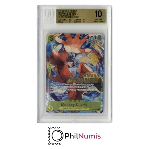 One Piece Monkey D. Luffy · P-036 Pre-Release Winner Beckett 10