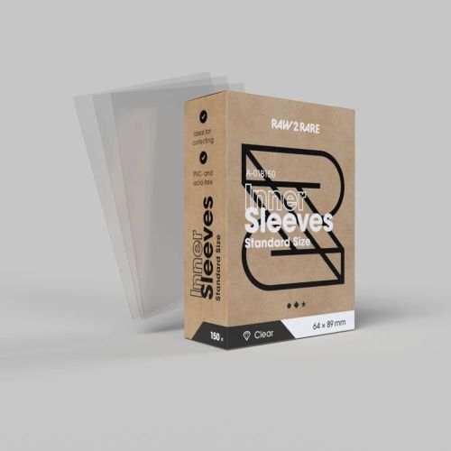 Raw2Rare InnerSleeves Standard 64x89 mm 150 Stück klar Innenhüllen