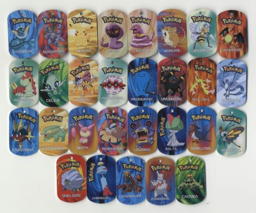 Pokemon Metal Tags 2006 Dog Tags Nintendo Game Freak - AUSSUCHEN!