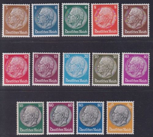 Deutsches Reich Mi-Nr. 482-495 postfrisch, geprüft Schlegel BPP