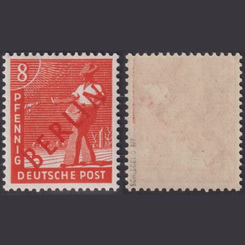 Berlin MiNr. 23 postfrisch, geprüft Schlegel BPP, 8 Pf. Rotaufdruck
