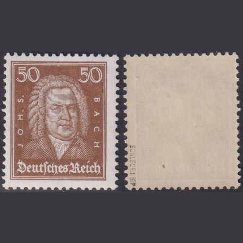Deutsches Reich, MiNr. 396 postfrisch, 50 Pf. J. S. Bach