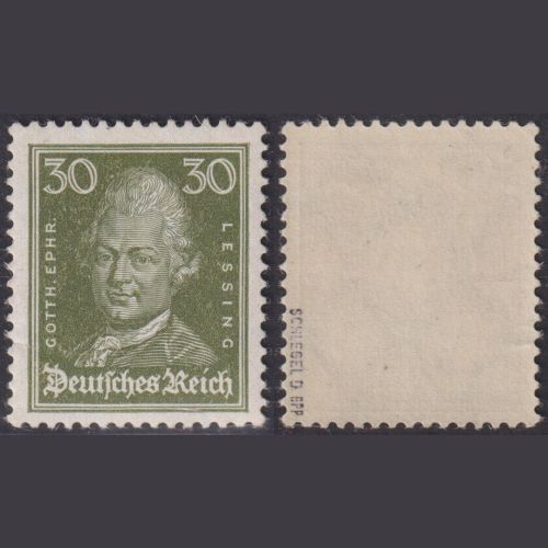 Deutsches Reich, MiNr. 394 postfrisch, 30 Pf. G. E. Lessing