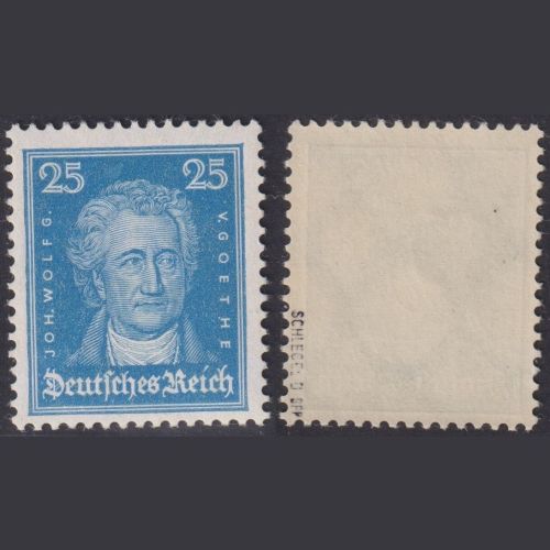 Deutsches Reich, MiNr. 393 postfrisch, 25 Pf. J. W. von Goethe