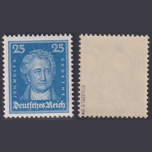 Deutsches Reich, MiNr. 393 postfrisch, 25 Pf. J. W. von Goethe