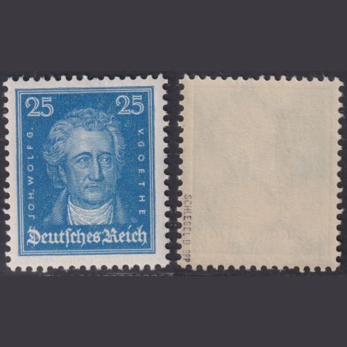 Deutsches Reich, MiNr. 393 postfrisch, 25 Pf. J. W. von Goethe