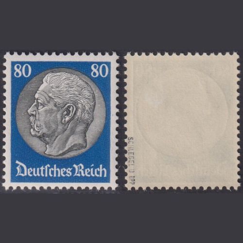 Deutsches Reich, Nr. 494 / 80 Pf. Hindenburg postfrisch, geprüft Schlegel BPP