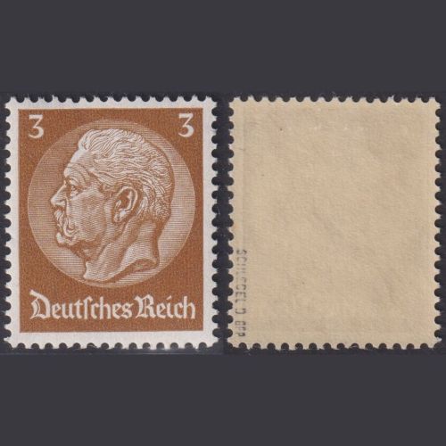 Deutsches Reich, Nr. 482 / 3 Pf. Hindenburg postfrisch, geprüft Schlegel BPP