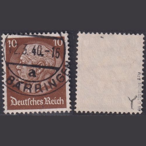 Deutsches Reich, MiNr. 518 Y gestempelt, Wasserzeichen Abart