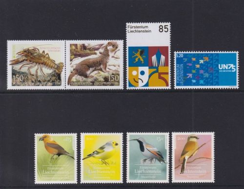 Liechstenstein 2021 - MiNr. 2000-2007 postfrisch - 1. Quartal komplett