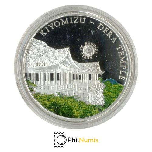 Palau 5 Dollar 2010 - World of Wonders - Kiyomizu-dera-Tempel - Silber PP