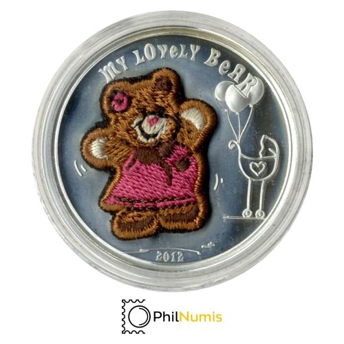 Palau 5 Dollar 2012 - Teddybär - Silber PP
