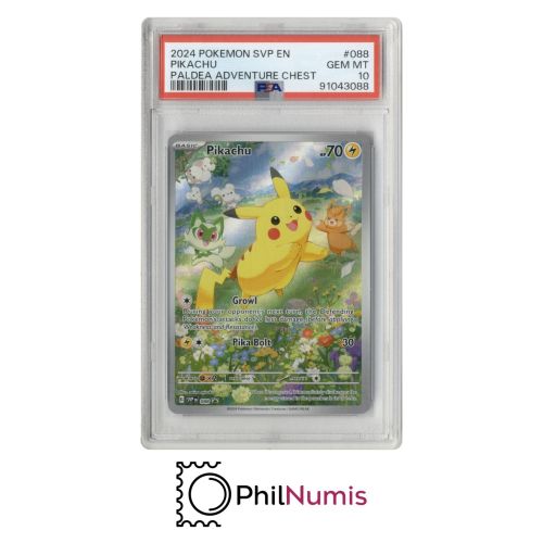Pokemon Pikachu · #088 PSA 10 | Paldea Adventure Chest 2024