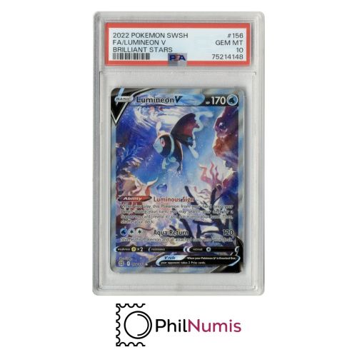 Pokemon Lumineon V · #156 Full Art PSA 10 | Brilliant Stars 2022