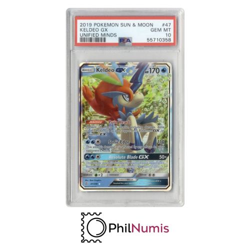 Pokemon Keldeo GX · #47 PSA 10 | Unified Minds 2019