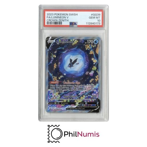 Pokemon Lumineon V · #GG39 Full Art PSA 10 | Crown Zenith 2023