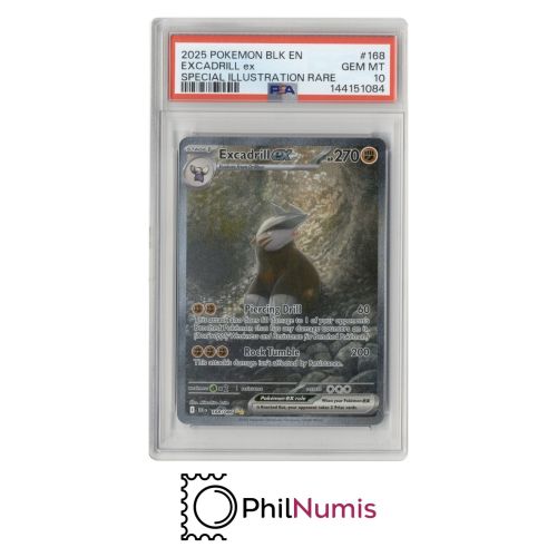 Pokemon Excadrill ex · #168 Special Illustration Rare PSA 10 | Black Bolt 2025