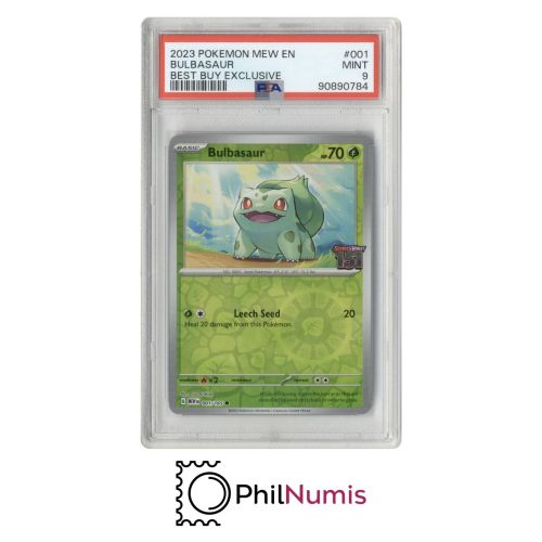 Pokemon Bulbasaur · #001 Best Buy Exclusive PSA 9 | Scarlet & Violet 151 MEW