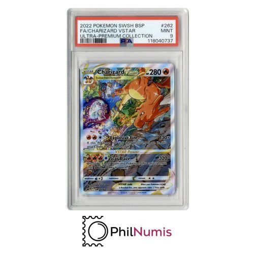 Pokemon Charizard VSTAR · #262 Full Art PSA 9 | Ultra-Premium Collection SWSH262