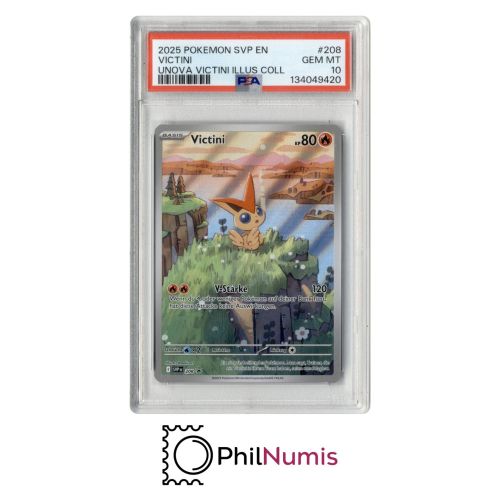 Pokemon Victini DE · #208 Illustration Collection PSA 10 | SVP 2025