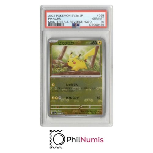 Pokemon Pikachu · #025 Master Ball Reverse Holo PSA 10 | SV2a 151 Japanisch