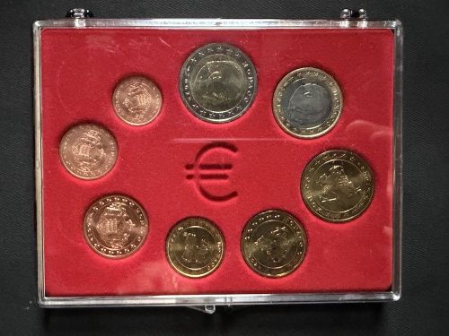 Monaco Kursmünzensatz gemischt 2001/2002 | 1 Cent - 2 Euro, bankfrisch aus Rolle