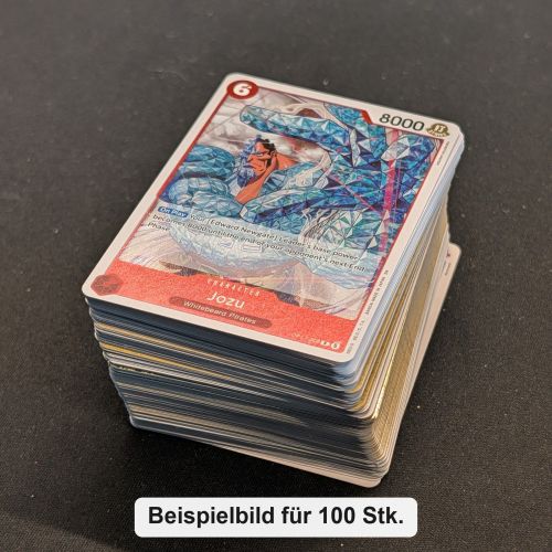 One Piece TCG Karten Bulk Konvolut Englisch 100 Stück Common Uncommon Rare