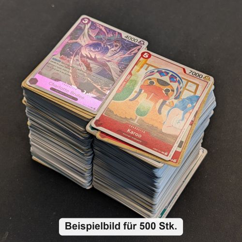 One Piece TCG Karten Bulk Konvolut Englisch 500 Stück Common Uncommon Rare