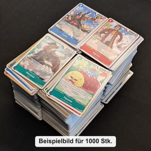 One Piece TCG Karten Bulk Konvolut Englisch 1000 Stück Common Uncommon Rare