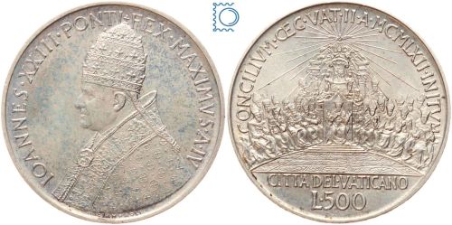 Vatikan 500 Lire 1962, Papst Johannes XXIII., Zweites Vatikanisches Konzil