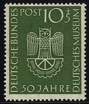 Bund, Michel Nr. 163 postfrisch - 50 Jahre Deutsches Museum
