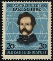 Bund, Michel Nr. 155 postfrisch - Carl Schurz