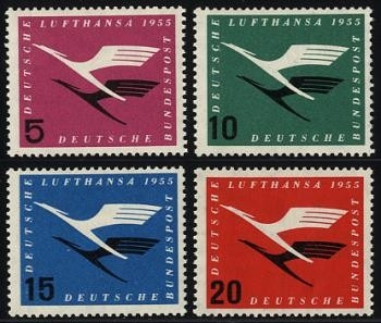 Bund, Michel Nr. 205-208 postfrisch - Deutschen Lufthansa