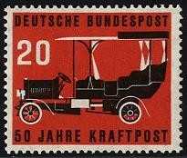 Bund, Michel Nr. 211 postfrisch - 50 Jahre Kraftpost