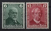 Deutsches Reich, Michel Nr. 604-605 postfrisch - Gottfried Daimler u. Carl Benz