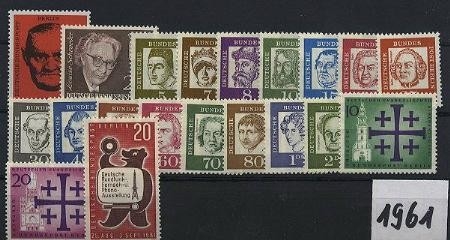 Berlin, Jahrgang 1961 postfrisch komplett