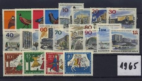 Berlin, Jahrgang 1965 postfrisch komplett
