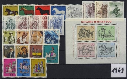 Berlin, Jahrgang 1969 postfrisch komplett