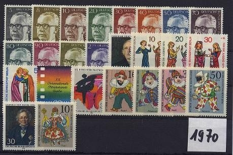 Berlin, Jahrgang 1970 postfrisch komplett