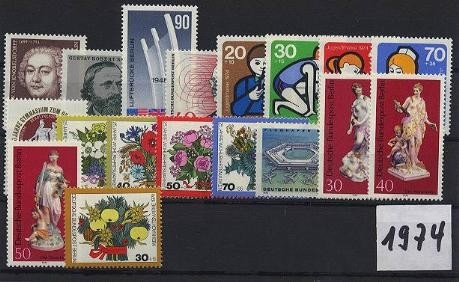 Berlin, Jahrgang 1974 postfrisch komplett