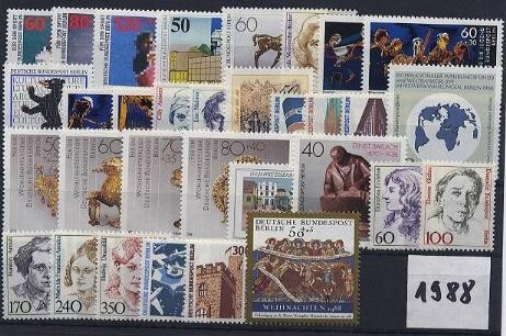 Berlin, Jahrgang 1988 postfrisch komplett