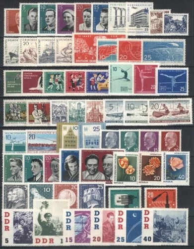DDR, Jahrgang 1961 postfrisch komplett
